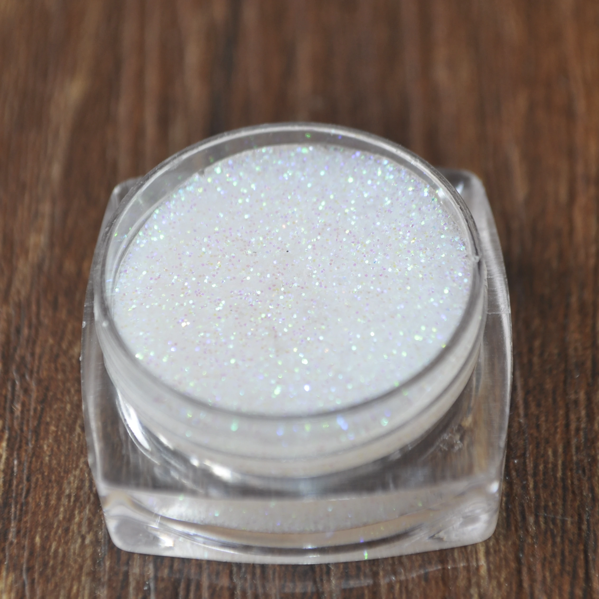 Holographic Colorful Glitter White Shimmer Wet Cream