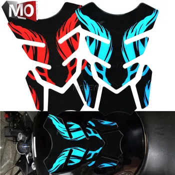 

For suzuki Motorcycle Tankpad Protector Sticker Fishbone 3D Rubber sticker Motorcycle Tank sticker