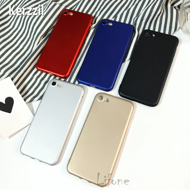 

Kerzzil High Quality Oil-Painting Case For iPhone 7 Plus Soft Silicone Gel Cover For iPhone 7 6 6S Plus Red Black Back Coque