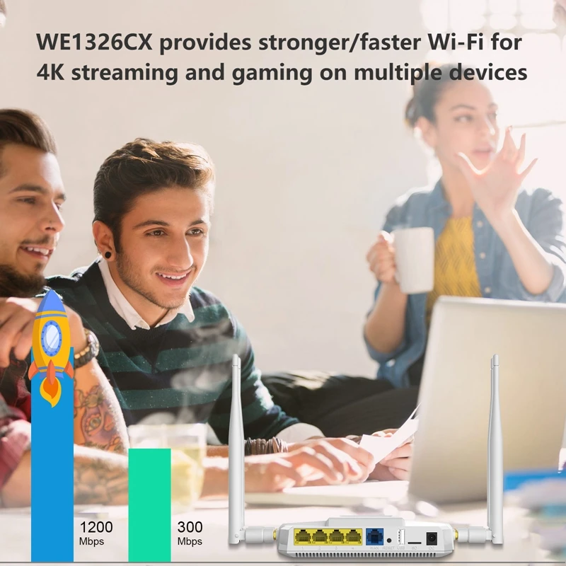  Cioswi Dual Band 1200Mbps Wireless Gigabit Wifi Router With 3G 4G LTE Modem SIM Card Slot Strong & 