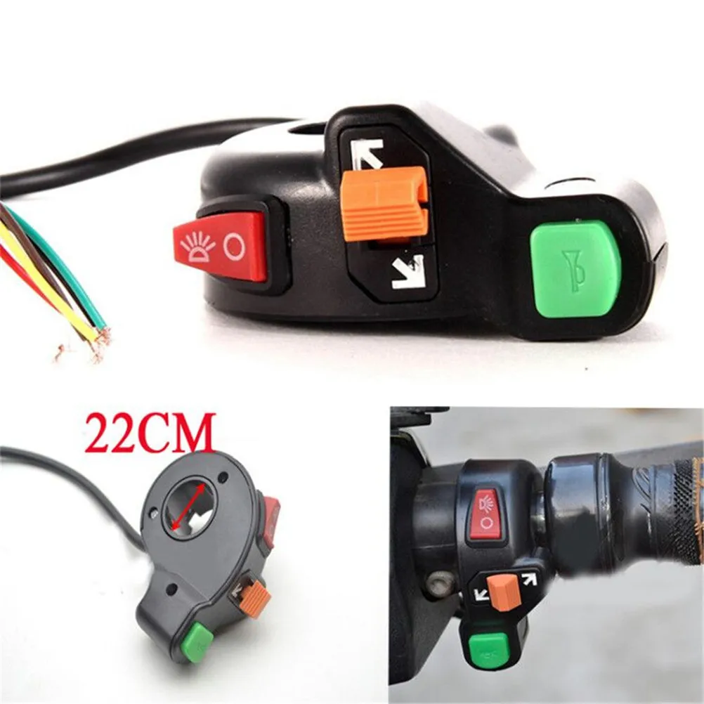 Universal Motorcycle Scooter Auto Headlights Turn Light ON OFF Switch