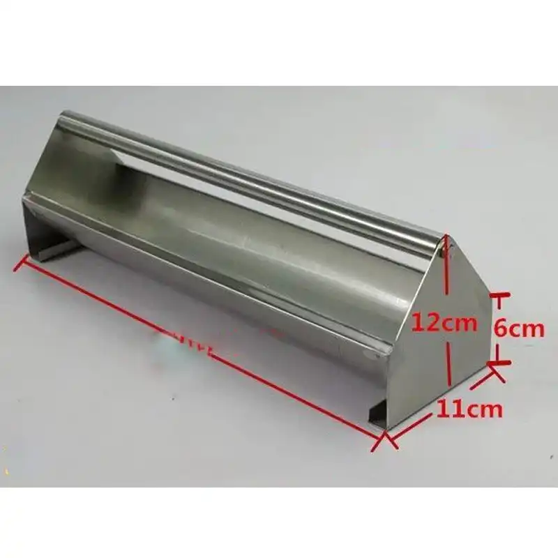 Howells Stainless Steel Chicken Feed Trough Bird Drinking Poultry