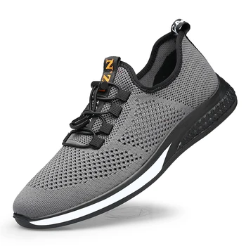 

new Lightweight Casual Shoes Men fly Weave Sneakers Men Breathable Lace Up Men Shoes Low-top Walking Footwear