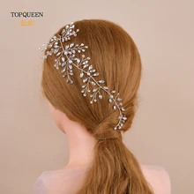 TOPQUEEN HP21-S Свадебная вечеринка головной убор Свадебные аксессуары для волос Свадебный чародей свадебное украшение хрустальные стразы