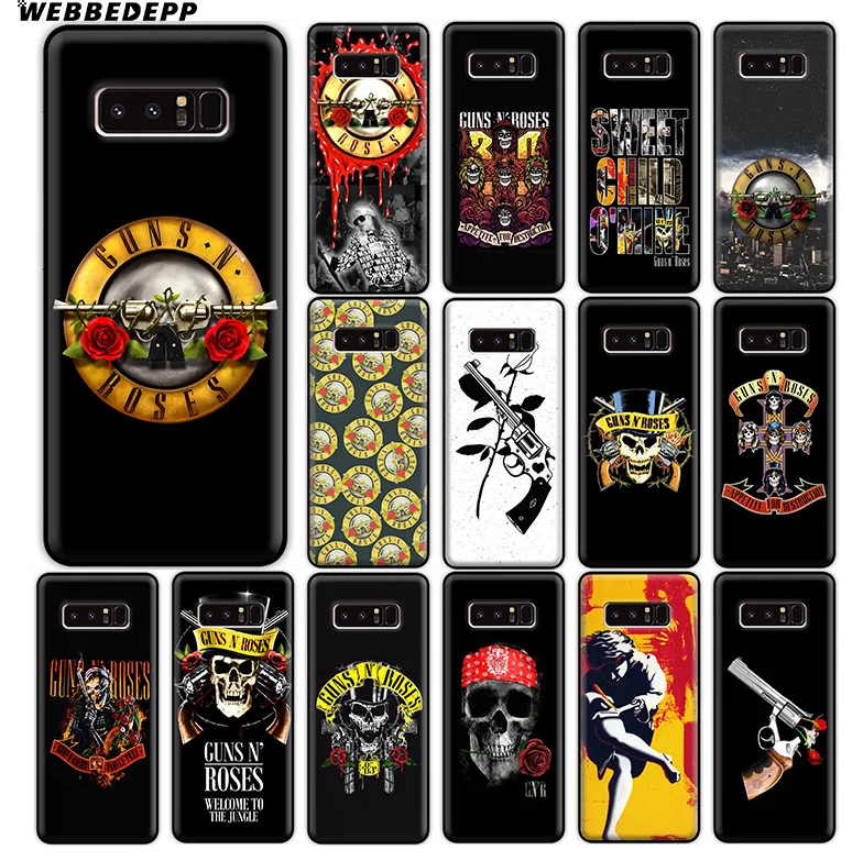 Мягкий силиконовый чехол WEBBEDEPP Guns N Roses для Samsung Galaxy A9 A8 A7 A6 Plus 2018 A5 A3 2017 2016 Note 9 8 |