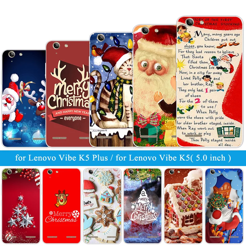 

for Lenovo Vibe K5 Plus BackTPU Case Silicone Christmas Night Cover for A6020 / A6020a46 / Lemon 3 Phone Cases Customize Shell