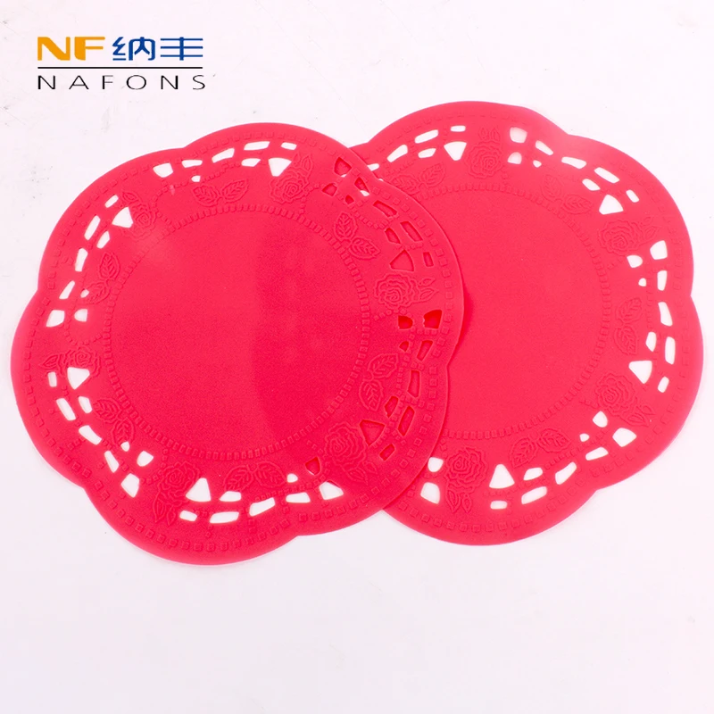 

1Pc Hollow Round Shape Silicone Heat Resistant Table Pad Table Mat Coaster Coffee Cup Mats Kitchen Accessories Cooking Tool