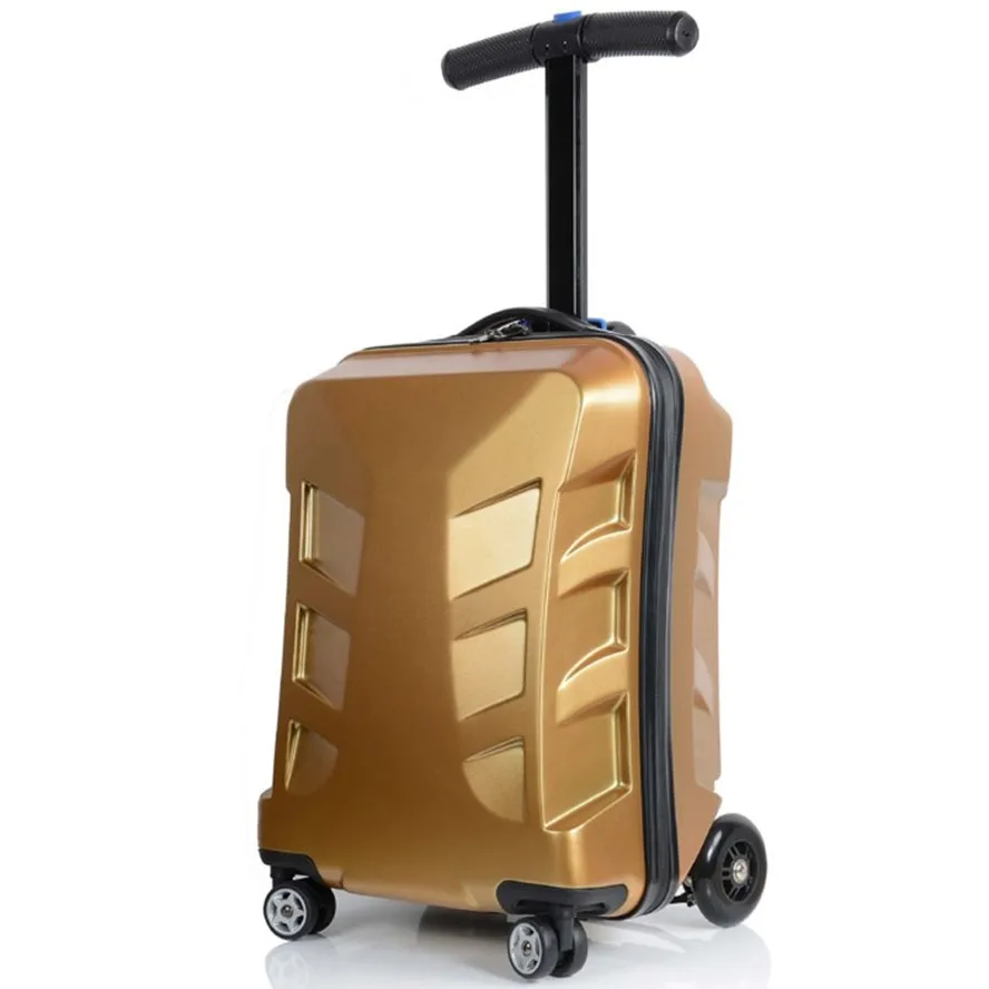 New fashion british style skateboard rolling diamond luggage 21 inch business men trolley suitcases bag student travel trunk