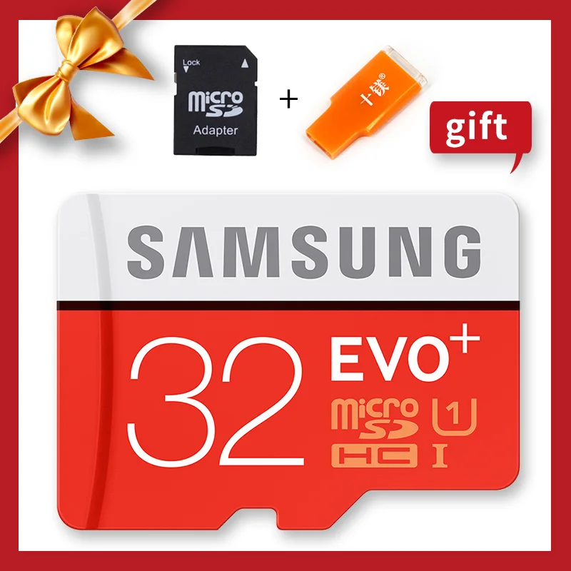 Карта Microsd SAMSUNG 256G 128 Гб 64 ГБ 32 ГБ 16 ГБ 8 ГБ 100 МБ/с./с класс 10 U3 U1 SDXC класс EVO+ Micro SD карта памяти TF флэш-карта - Емкость: 32GB U1 95MBs KT