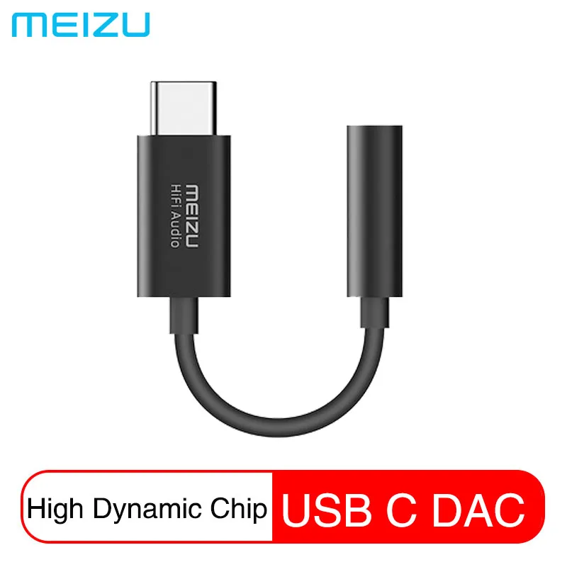 

Meizu HIFI Headphone Adapter USB Type C to 3.5mm Headphone Jack Adapter Portable USB DAC Compatible with Android/Windows/MacOS