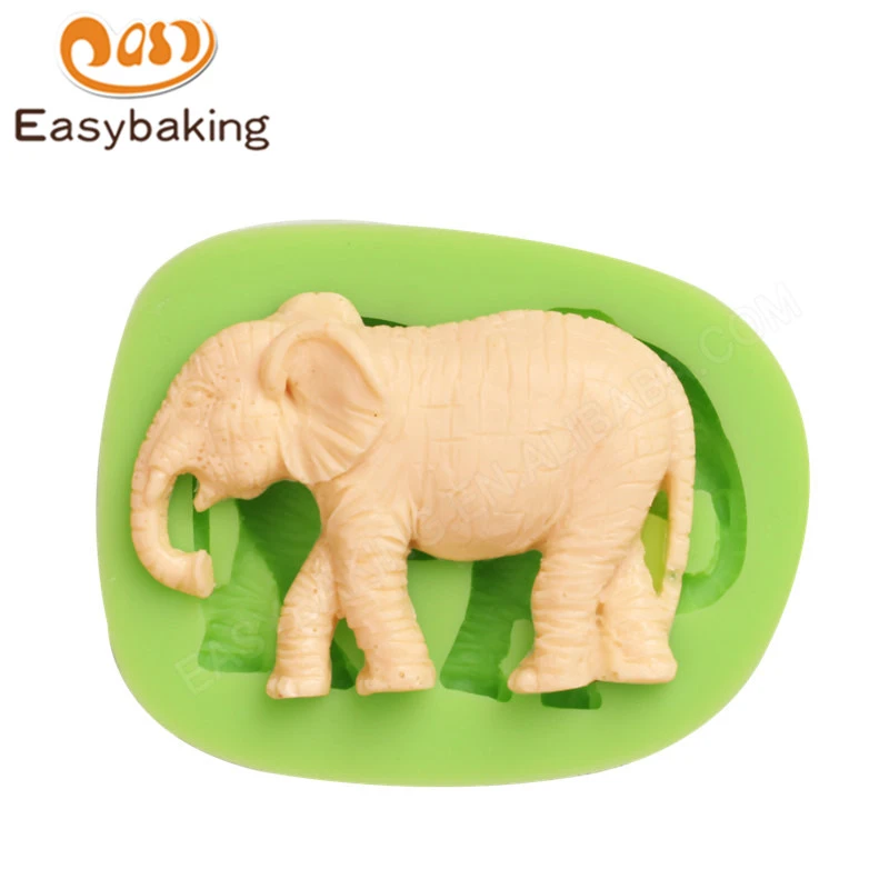 3D Elephant Silicone Mold Chocolate Mould Fondant Cake Decoration Baking Tool J