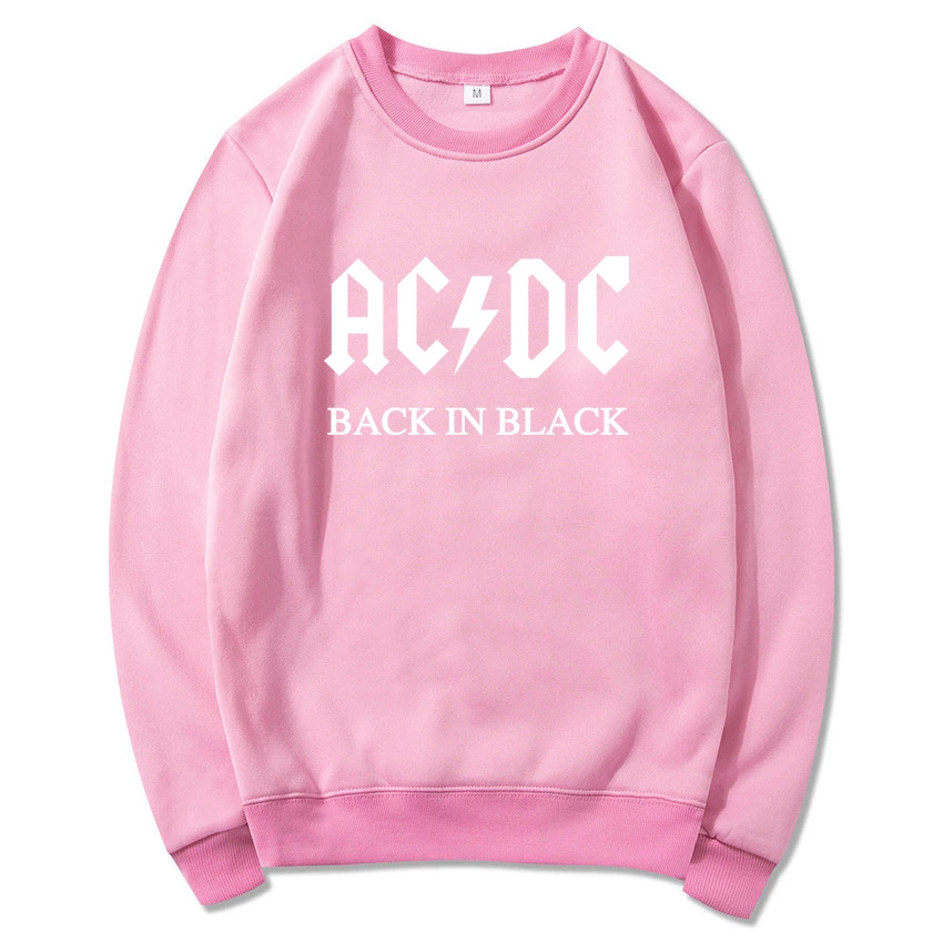 AC DC Толстовка Мужская Хип-Хоп рок группа ACDC обратно в черный толстовки мужской женский Повседневный уличная куртка толстовка Весна Зима