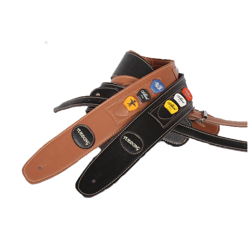MoonEmbassy PU Leath Guitar Strap for Electric Guitar Bass Straps with