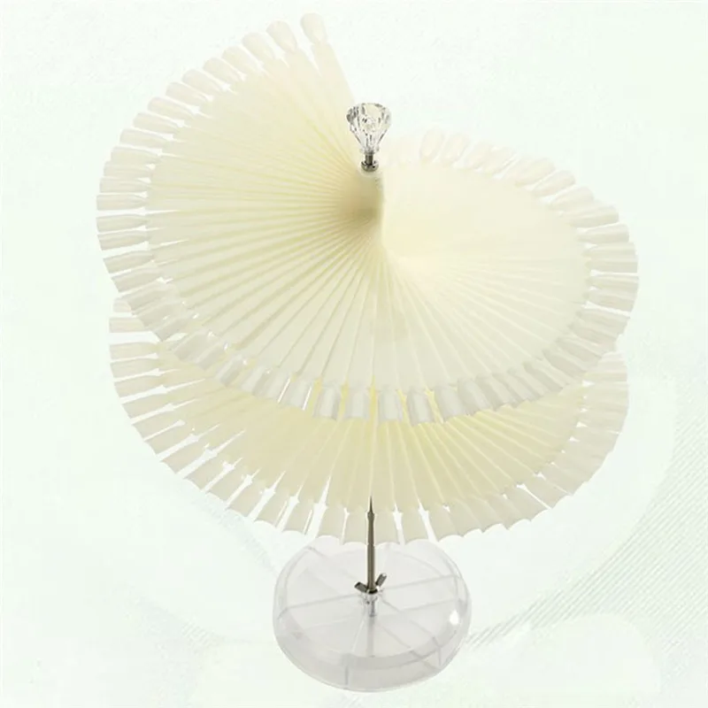 

Hot Sale 120 Pcs False Nail Art Board Tips Stick Polish Display Fan Practice Stand Tools Nail color card display stand