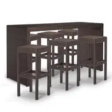 Поли мебель для бара из ротанга Палермо бар-высота сидения баров и набор табуретов