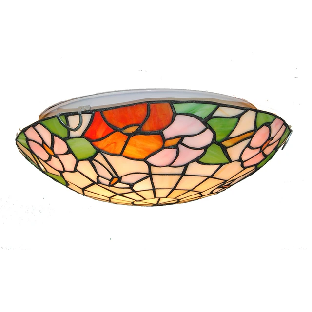 European Retro Erfly Flowers Pattern Ceiling Light 12 16 Inch European Retro Erfly Flowers Pattern Ceiling Light 12 16 Inch Stained Glass Tiffany Style Hanging