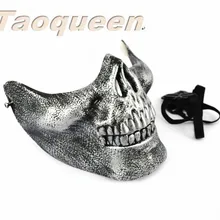 Мультяшная шляпа Taoqueen страшный череп скелет маска на Хеллоуин маски на пол-лица для вечерние Мультяшные шляпы