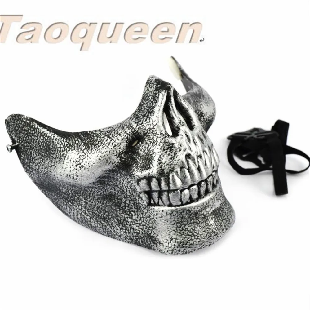 Мультфильм шляпа Taoqueen страшная маска Череп Скелет Хэллоуин костюм половина лица