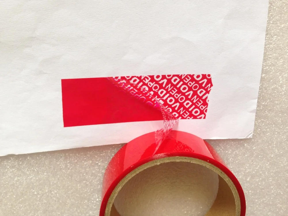 1pcs Free shipping custom printing tamper evident packing tape anti