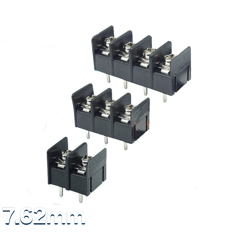 

7.62mm Pitch Barrier Screw Terminal Blocks Jointable Side Pin Mounted