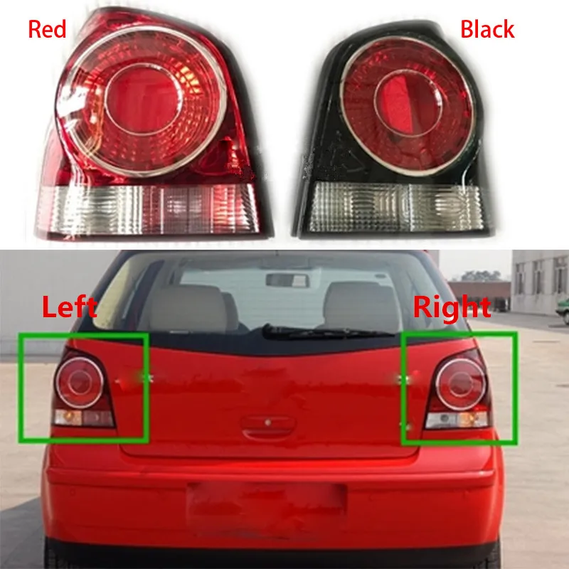 

Rear light, turn light, brake lamp Assembly with Bulbs for VW polo Hatchback 2006-2010 Hight quality Rear Light Tail Light