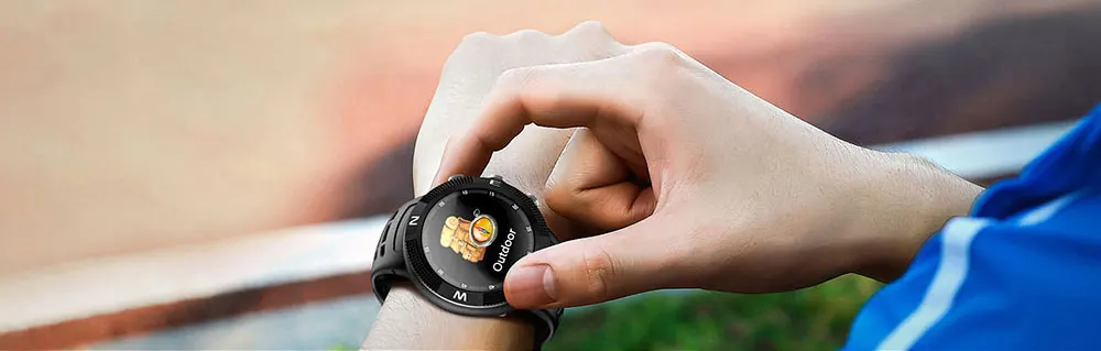 F18 Outdoor GPS Positioning Sports Smartwatch IP68 waterproof compass watch Call Message Reminder Heart Rate BT 4.2 Smart Watch Sadoun.com
