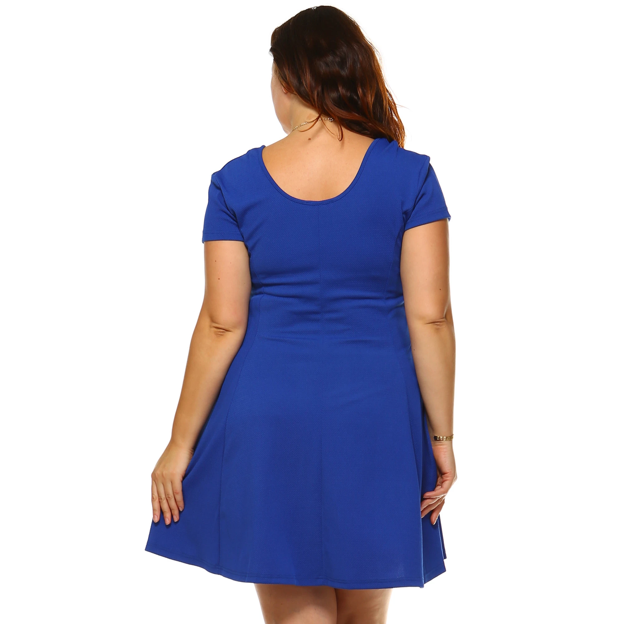 Plus Size Cara Dress - Royal (2)