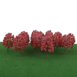 20 шт. красный модели-деревья улица макет поезда пейзаж пейзажи 1:150