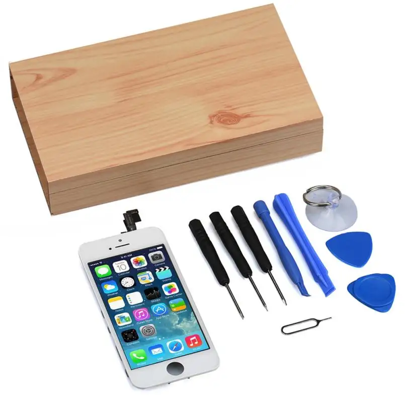 

High Quality White LCD Lens Touch Screen Display Digitizer Replacement Assembly for iPhone 5S