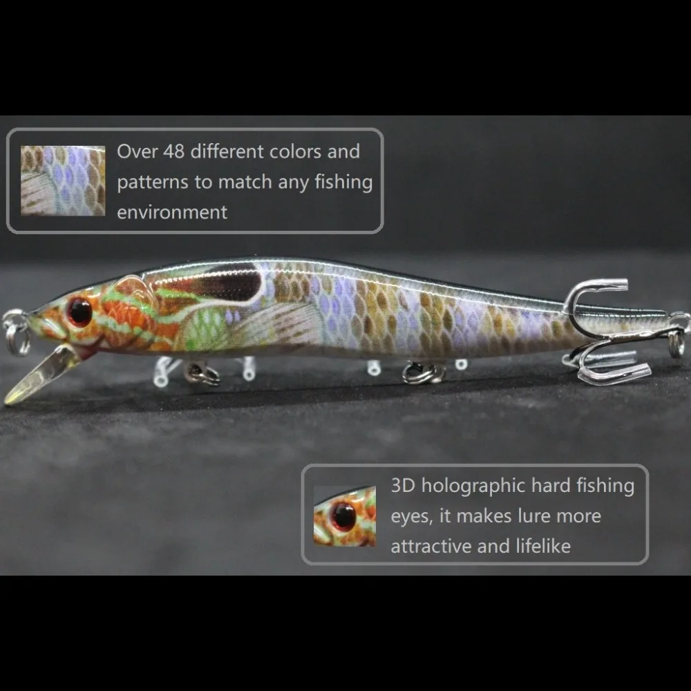 WLure أسماك Crankbait الطعم الثابت ضيق تمايل البطيء غرق Jerkbait نابض بالحياة RealSkin اللوحة الصيد إغراء HM262S WLure أسماك Crankbait الطعم الثابت ضيق تمايل البطيء غرق Jerkbait نابض بالحياة RealSkin اللوحة الصيد إغراء HM262S
