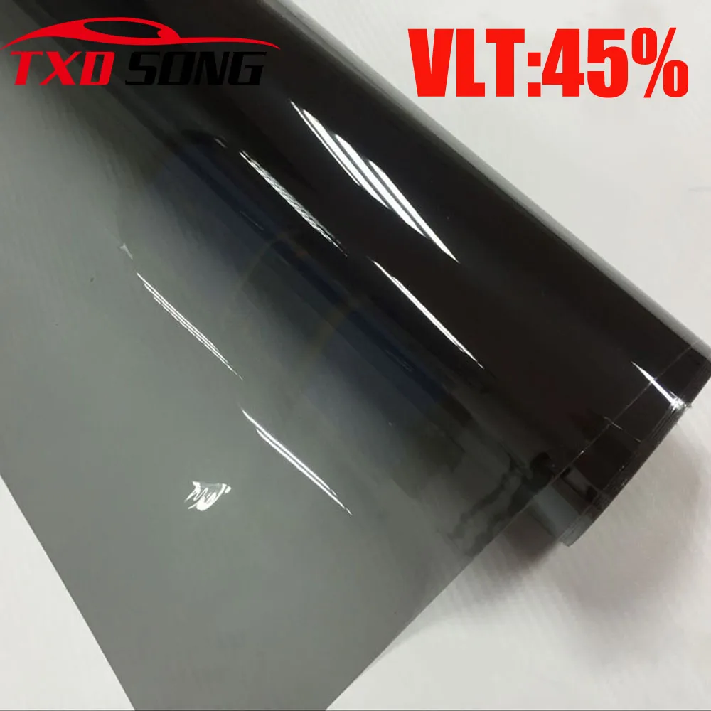 

Cheapest VLT 45% 50x300CM/Lot Black Car Window Tint Film Building house window solar tint foil Solar Side window Tint film