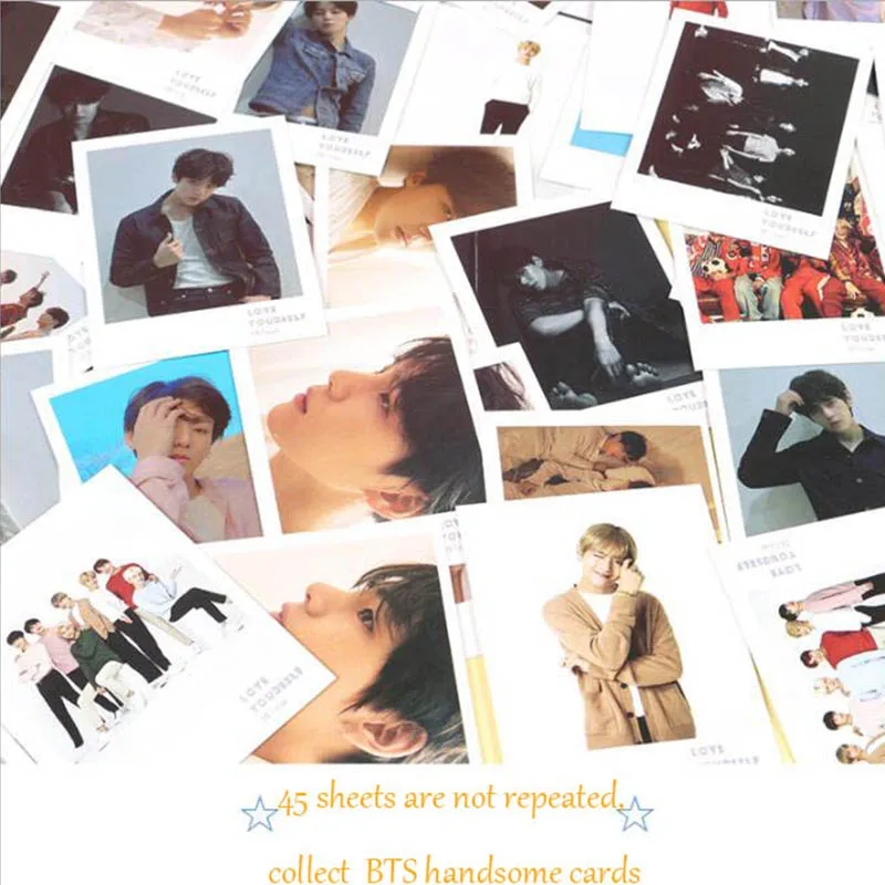 2018 Новый bts bangtan обувь для мальчиков Фотокарта LOVE YOURSELF Чжуан слеза фото Мода ПВХ