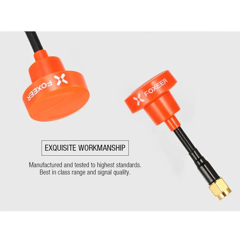 FOXEER Pagoda Pro 5,8G 2dBi RHCP короткий тип круговой поляризационный всенаправленная антенна SMA для FPV Дрон Fatshark Goggle
