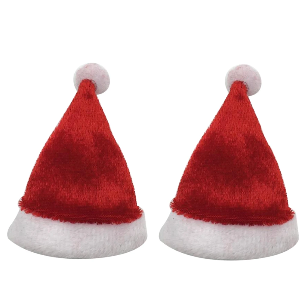 2pcs 1/6 Christmas Hat Santa Cap for 12'' Phicen/Kumik/CY Girls Male/Female Body