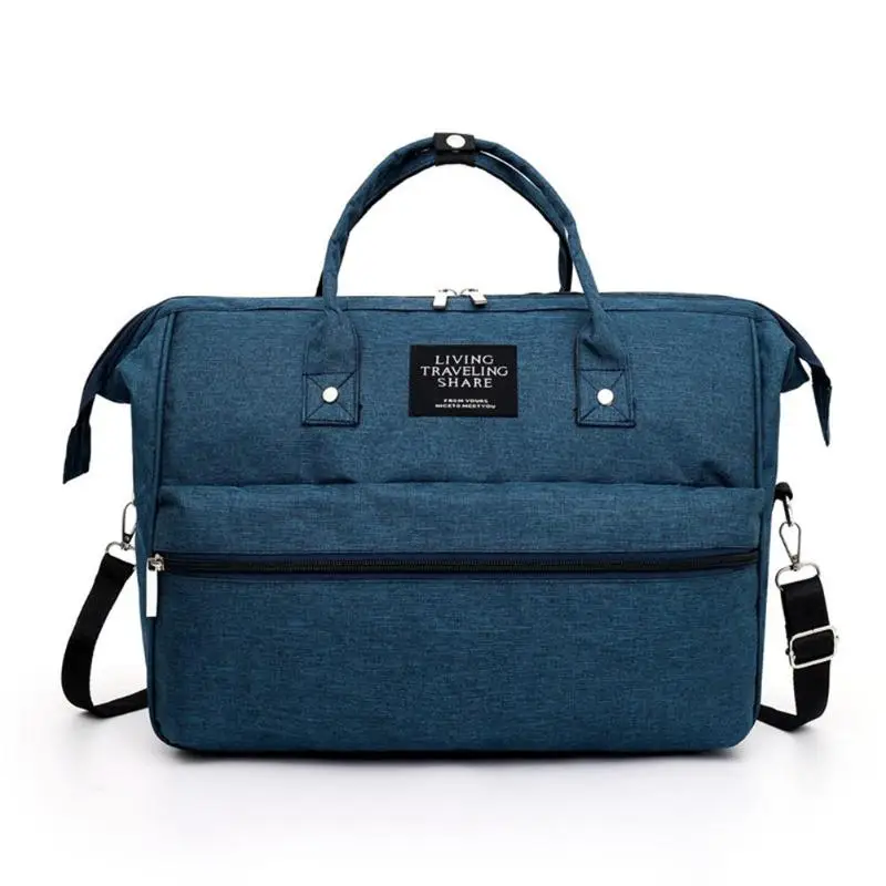 Горячая Ткань Оксфорд для беременных подгузники с верхней ручкой сумки для мам путешествия через плечо сумки большой емкости для беременных подгузник сумка - Цвет: Синий