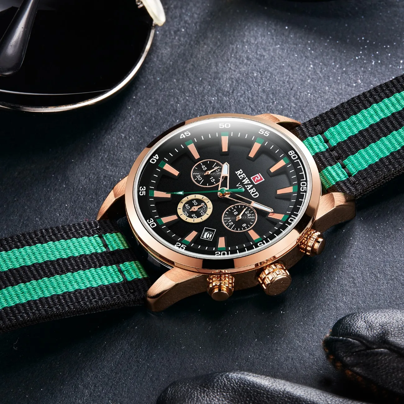 

Fashion Mens Watches Top Brand Luxury Military Quartz Nylon Waterproof Sport Chronograph Watch Men Date Clock Relogio Masculino