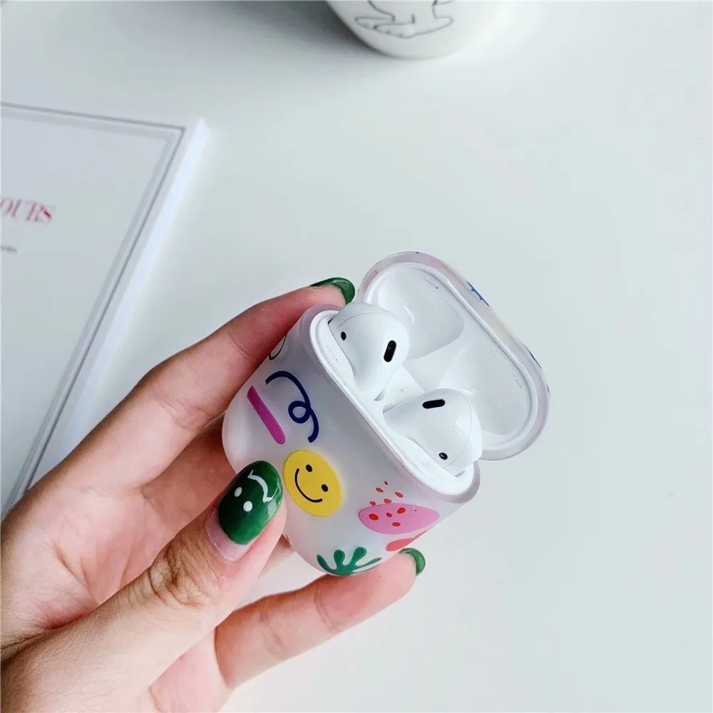 Чехол для наушников для Airpods, чехол, роскошный, скраб, Дамбо, цветок, любовь, Жесткий Чехол для наушников, защитный чехол, аксессуары для Apple Airpods