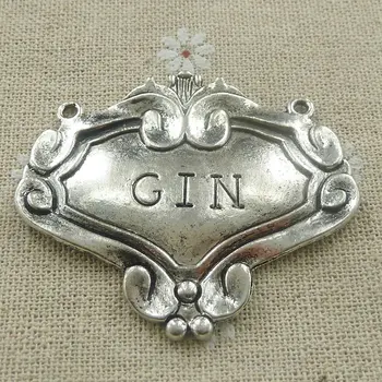 

24 pieces tibetan silver GIN connectors 55x49mm #573