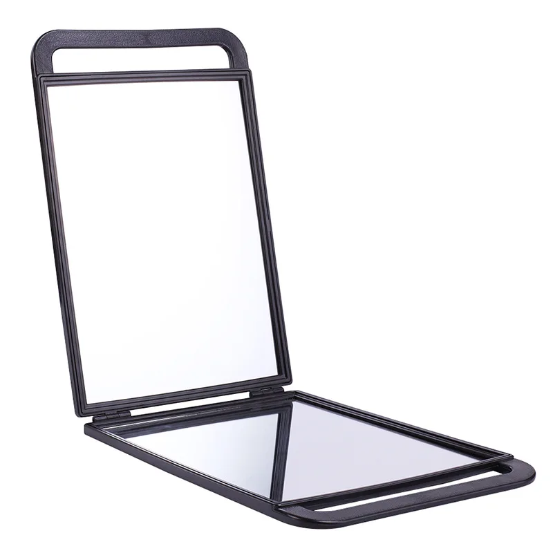 

Plastic HD mirror rectangular 180° flip cover two-sided makeup mirror hair salon home mirror hairdressing supplies