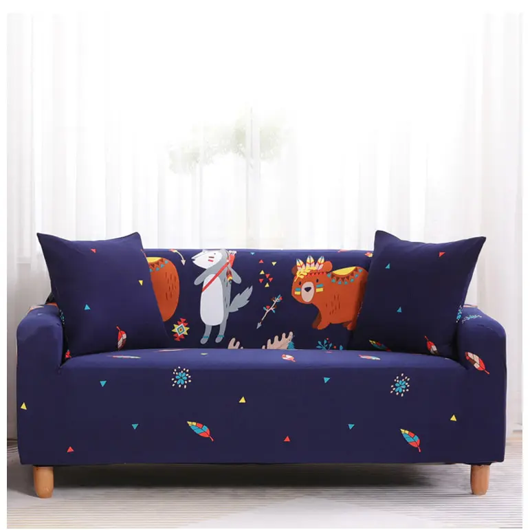 Фламинго печати стрейч эластичный чехол на диван Хлопковое полотенце на диван Нескользящие чехлы для диванов для гостиной - Цвет: style19