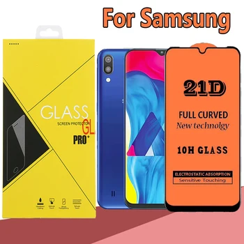 

50pcs 21D Tempered Glass Screen Protector For Samsung Galaxy S10 E Note 10 Lite A90 A80 A70 A60 A50 A40 A30 A20 A10 With Box