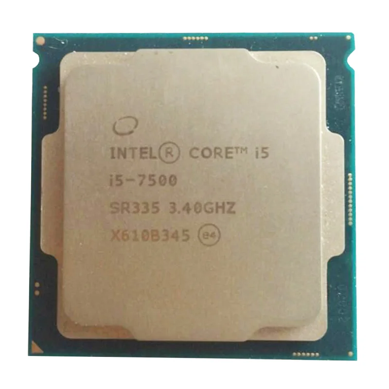 Intel I5 7500 CPU LGA 1151 land FC 14 нм четырехъядерный процессор серии 6 для ПК настольного