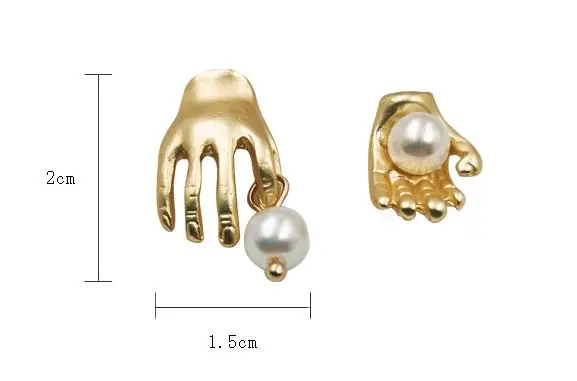10 пара/лот модные ювелирные изделия аксессуары металлические жемчужные серьги руки для женщин