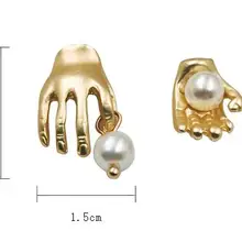 10 пара/лот модные ювелирные изделия аксессуары металлические жемчужные серьги руки для женщин