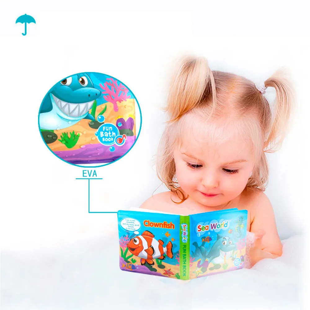

Baby Early Education Bath Book Water Toys Intelligence Development EVA Floating Cognize Book