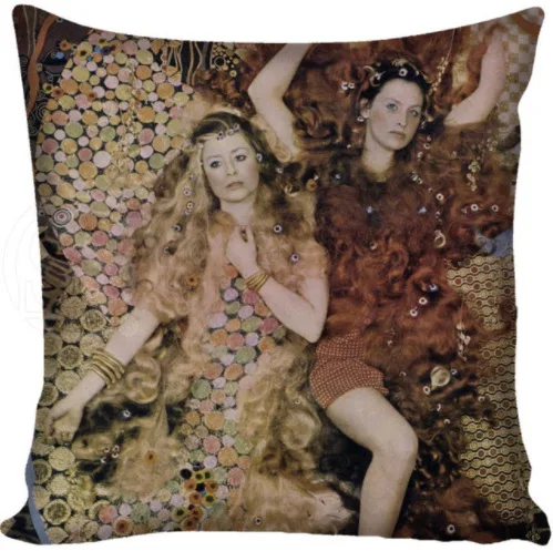 Картина Густава Климта наволочка квадратной формы, накидка для подушки, наволочка для подушки, настраиваемый подарок, размером 45*45 см