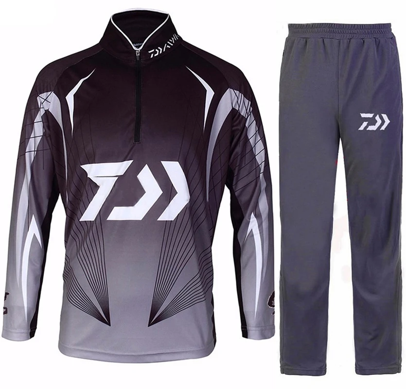 

Fishing Shirts Sunscreen Suit Men Breathable UPF 50+ UV Protection Outdoor Anti Mosquito Summer Hiking Blouse And Pants