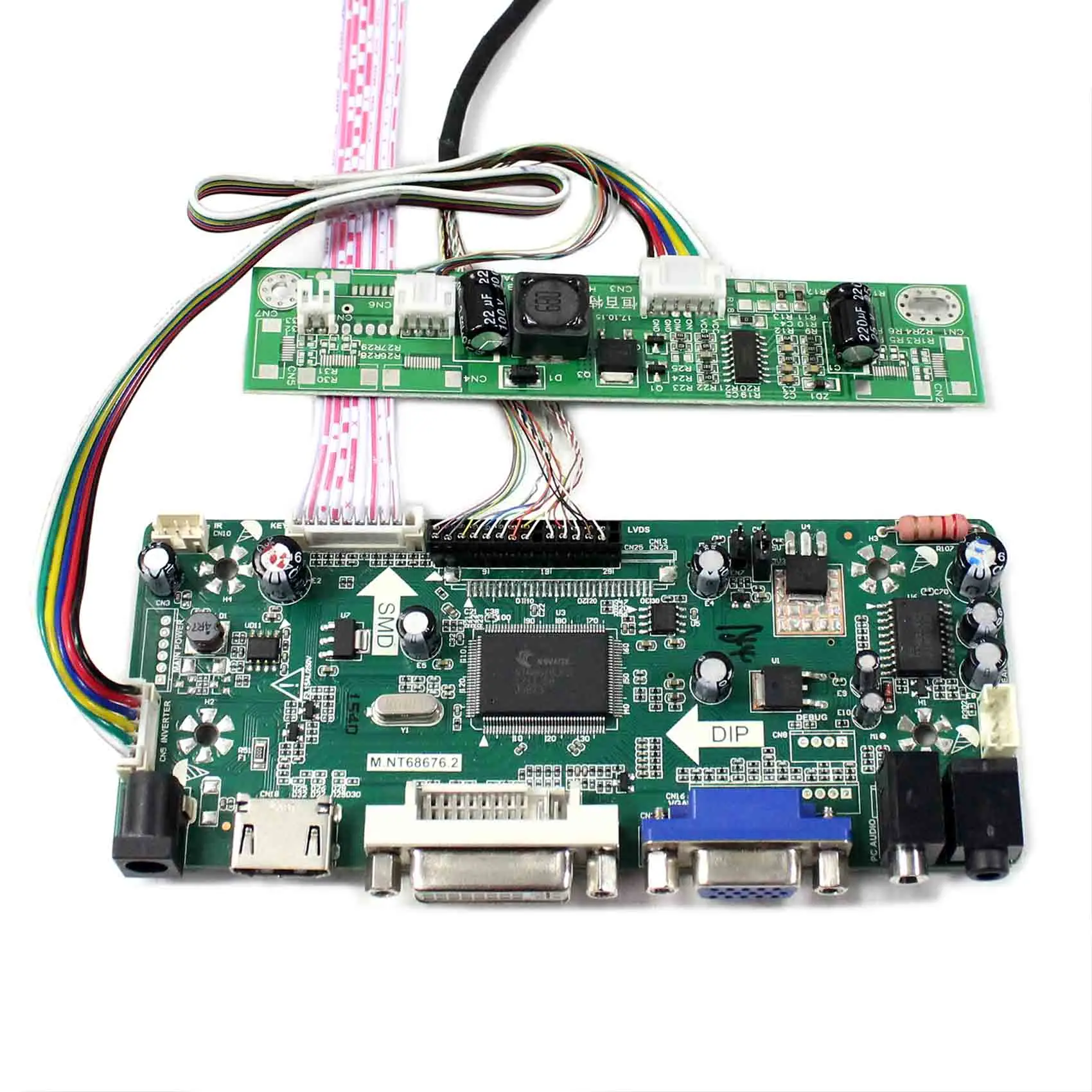 For 17inch LCD Screen Video Input HDMI HDMI DVI VGA AUDIO LCD Controller Board M.NT68676 LTN170CT10 LP171WU6 1920x1200 LCD