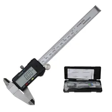 Big sale 6-Inch 150mm LCD Display Stainless Steel Electronic Digital Vernier Caliper Micrometer Depth Measuring Tool With Battery