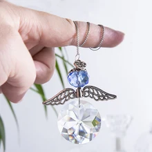 H& D висящий Хрустальный Ангел-хранитель, окно, Ловец Солнца, Радужный производитель, 30 мм, шар, призма, подвеска, для дома, свадебные украшения, аксессуары